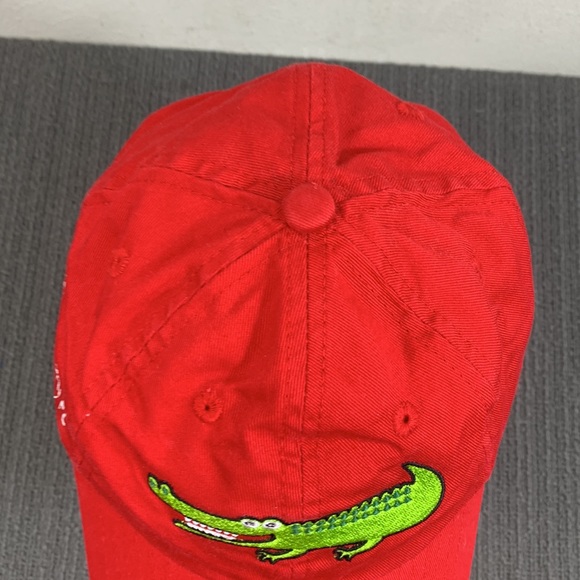Punta Gorda FL Alligator Baseball Hat Kids Adjustable Red Strapback Cap - Picture 6 of 15